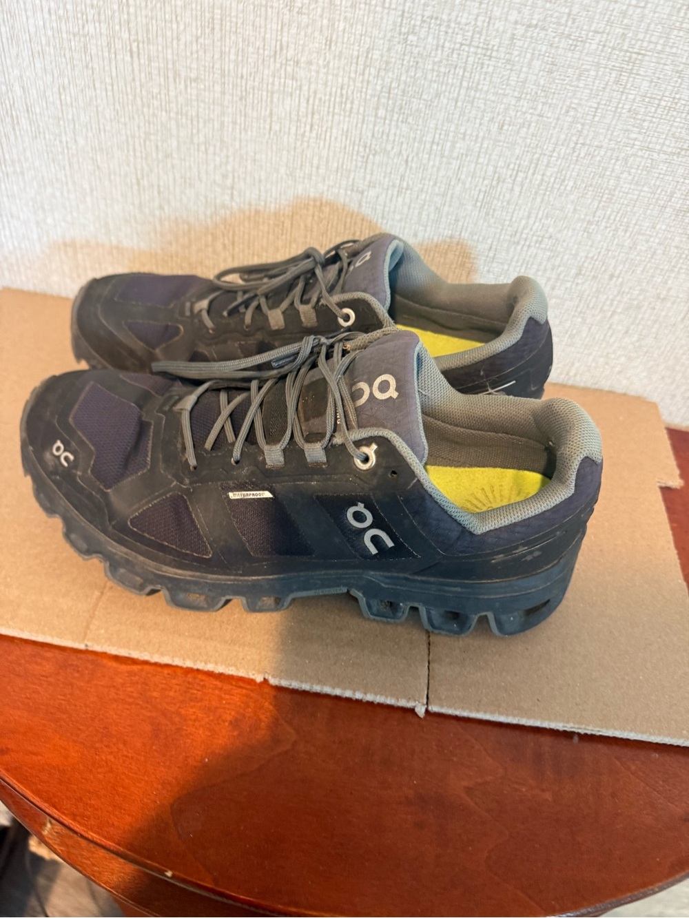 On Running Cloudventure Waterproof Men or women Trail Shoes - granite black